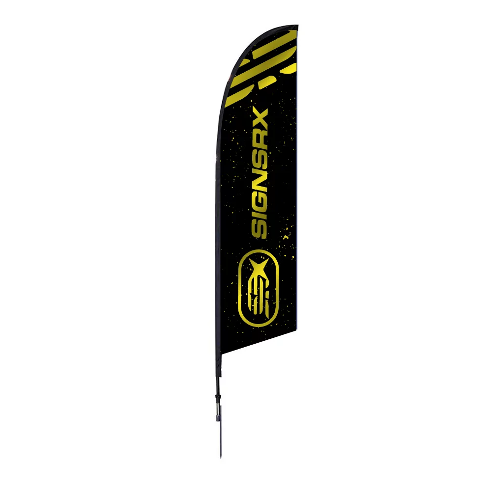 GGRX 10.5ft Medium Feather Angled Flag