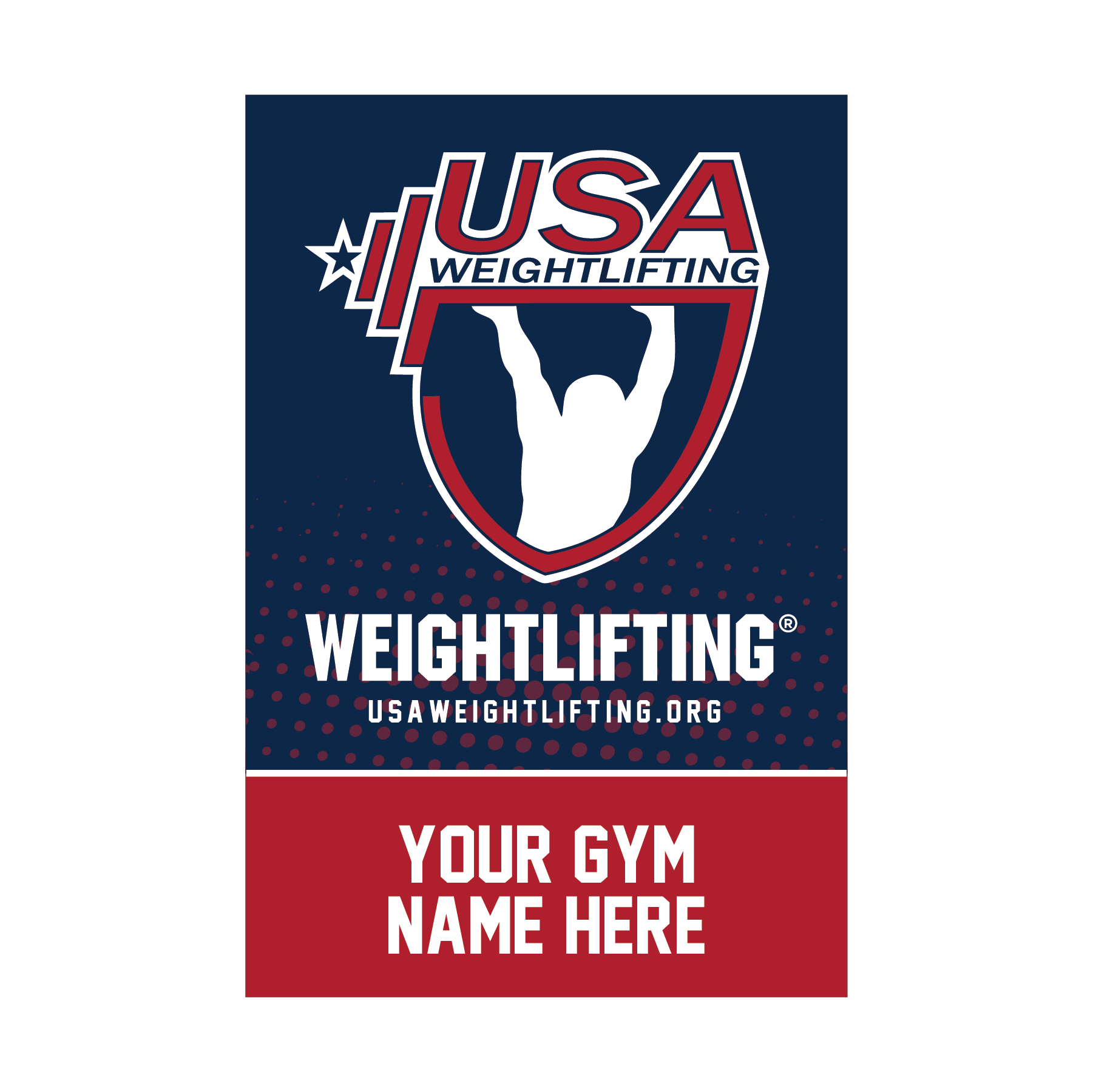 Motivational USAW banner for weightlifting enthusiasts