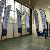 14ft Large Angled Feather Flag for event visibility.