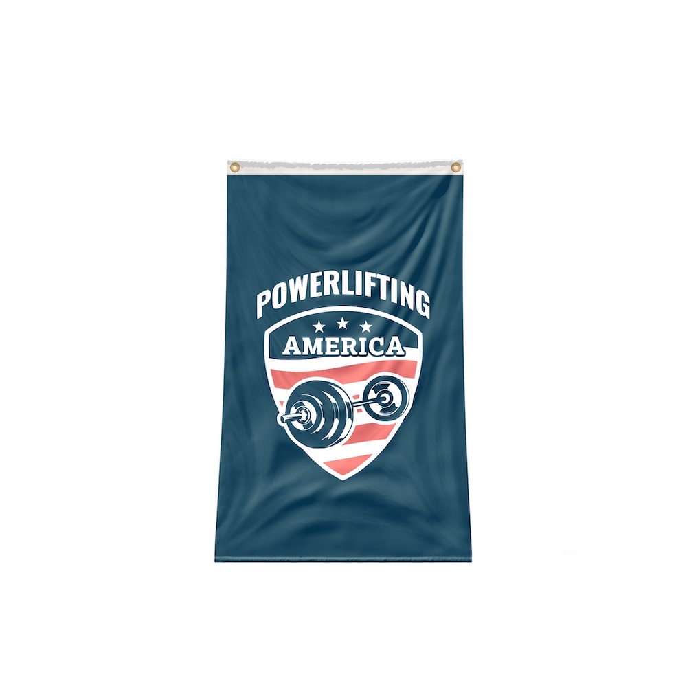 Powerlifting America Custom Flag