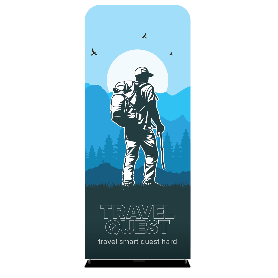 3' x 7.5' Straight Tension Fabric Display