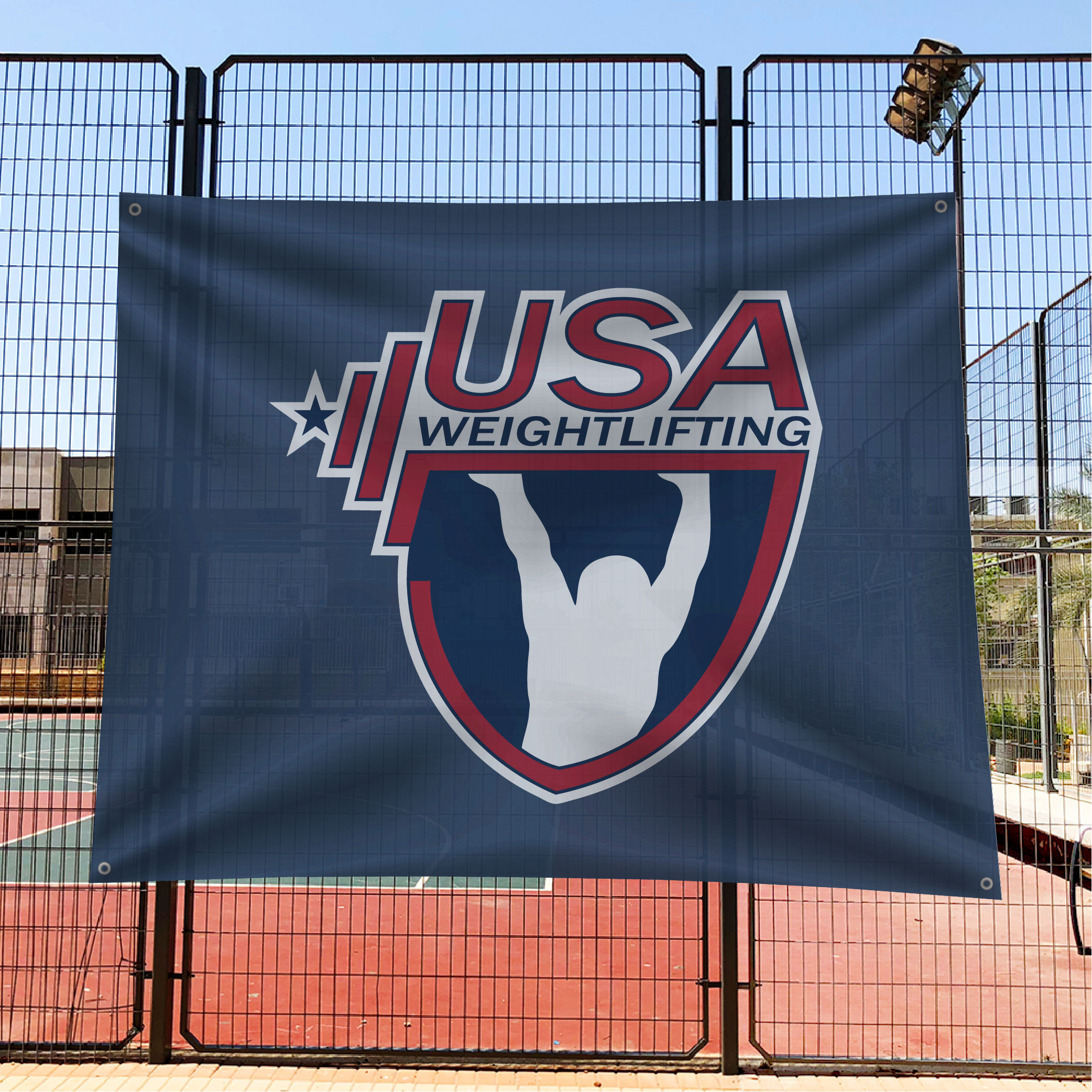 USAW 10oz Mesh Banner