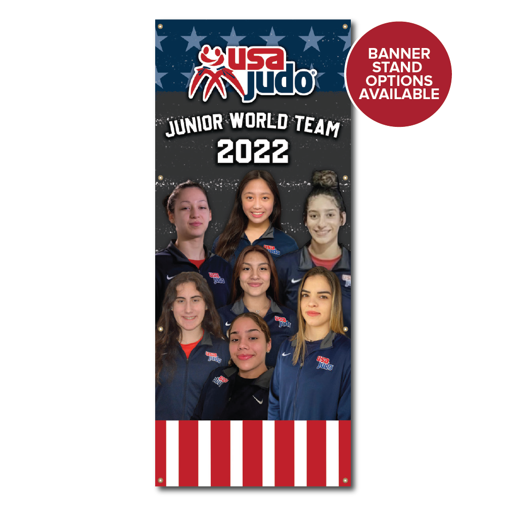 USA Judo Female World Team Banner 2022