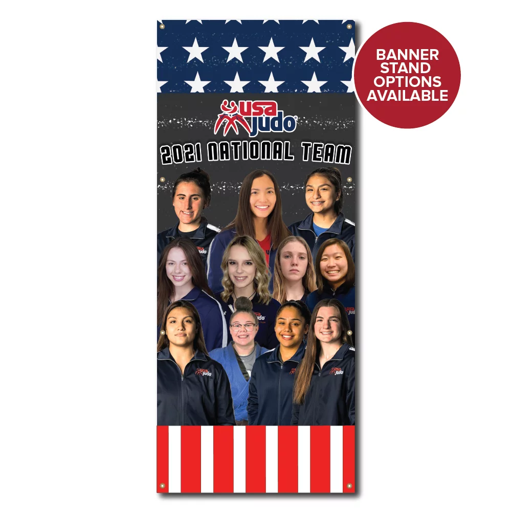 USA Judo Female World Team Banner 2021