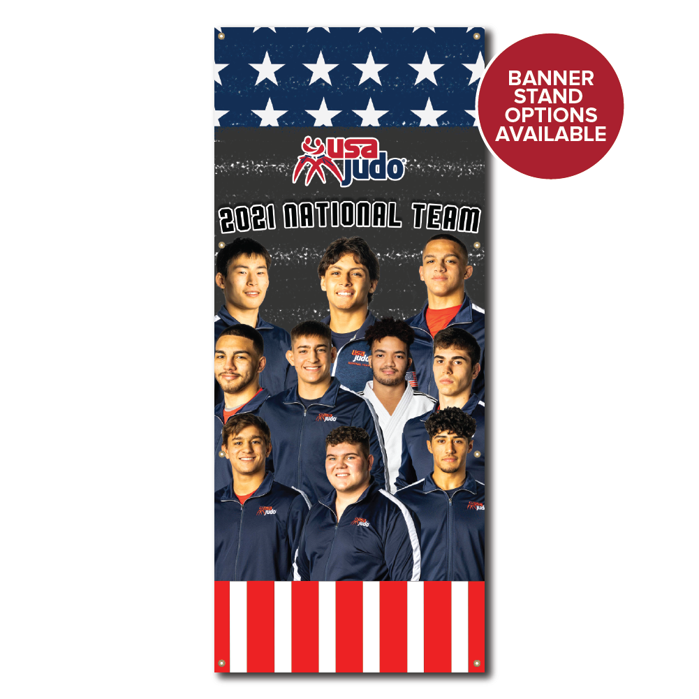 USA Judo Male World Team Banner 2021