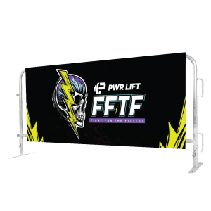 Barricade wrap with safety and directional messaging