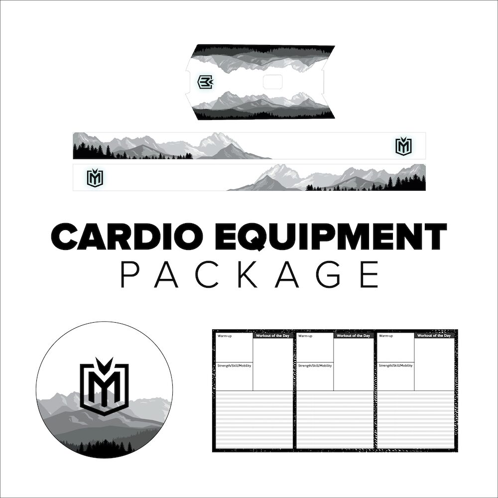 Cardio equipment package for gym visual enhancement