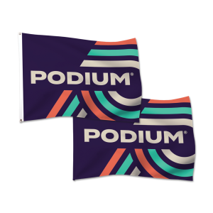 Custom-made flag with bold, durable design perfect for outdoor display or indoor decoration