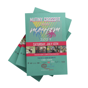 Promotional brochures with accordion folds and high-quality finish