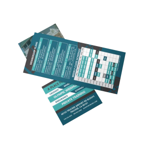 Professional rack cards with 4-panel accordion fold