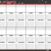 Whiteboard designed for tracking CrossFit benchmark workouts