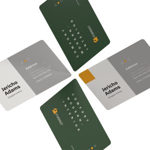 Custom business card magnets with glossy finish and vibrant branding