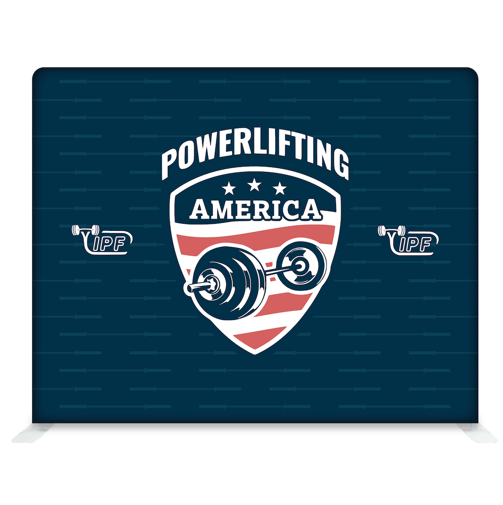 Powerlifting America 10ft Fabric Display