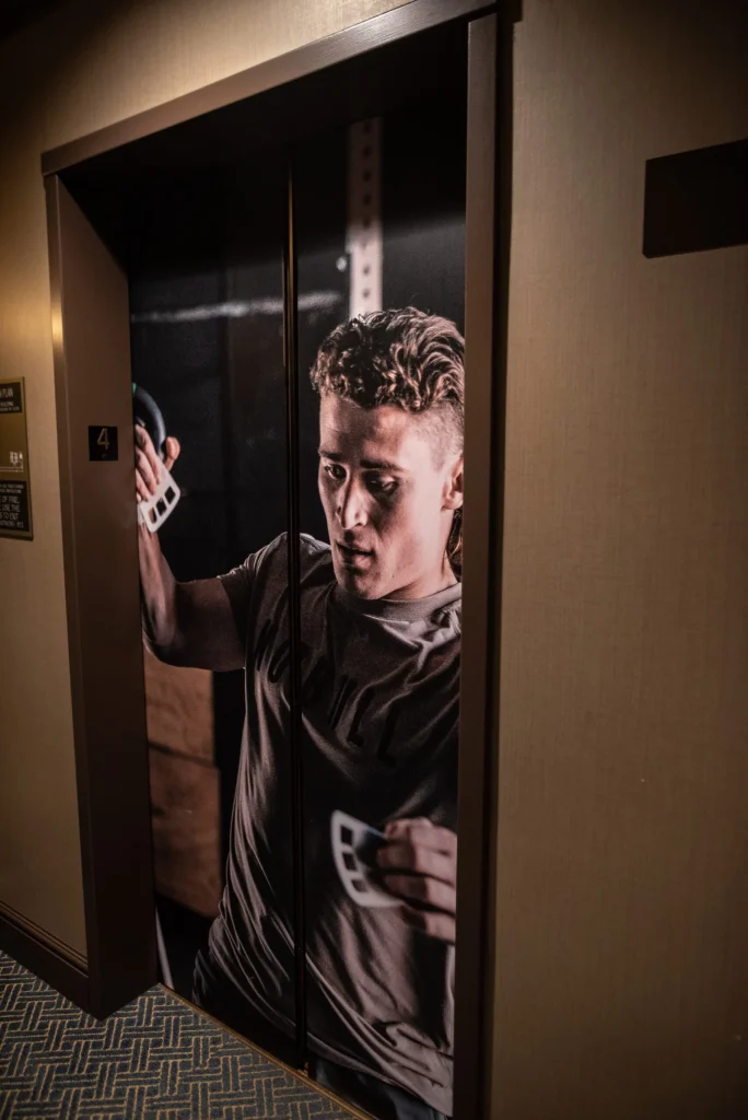 CrossFit Games athlete wearing NOBULL performance tshirt