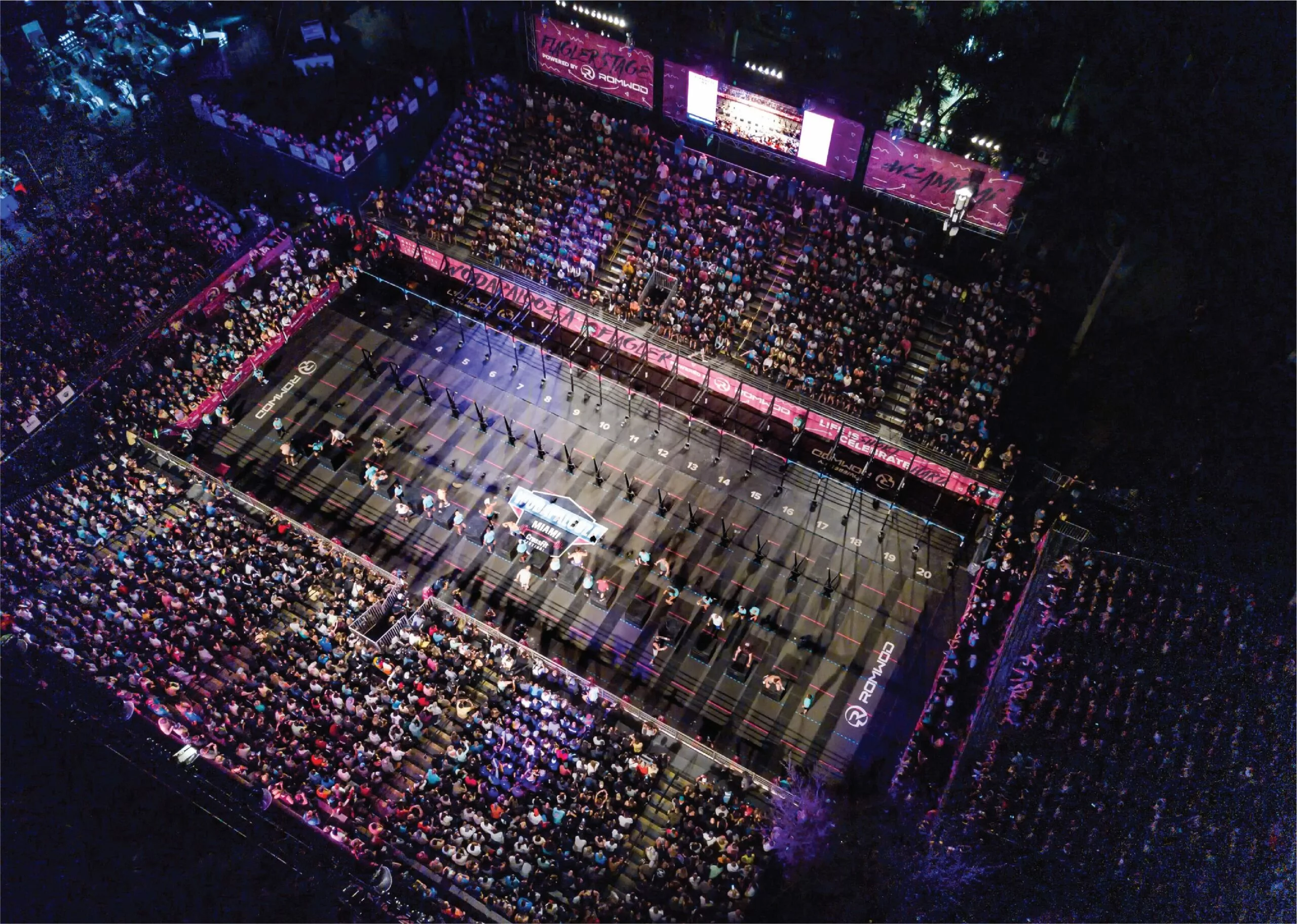 Dylan WZA testimonial banner, gym background, scaled view