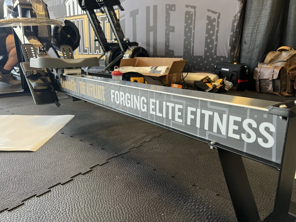 Logo design packages and signage options for fitness centers