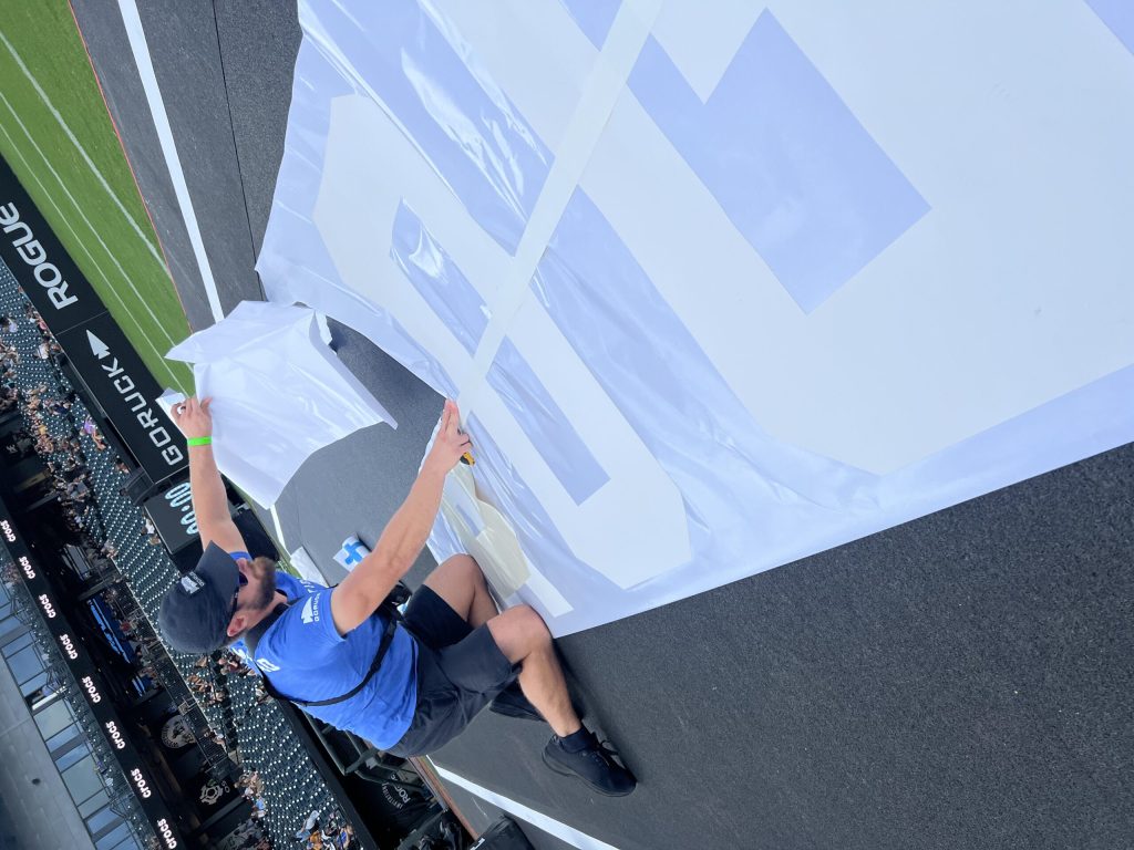 Innovative design for Rogue Invitational's event signage.