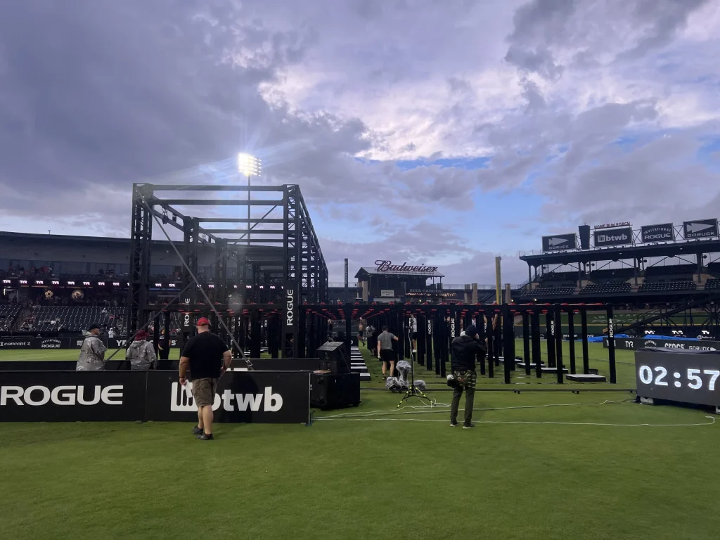 Dynamic signage for a premier athletic event, Rogue Invitational.