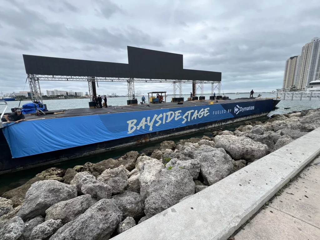 Wodapalooza workout zone with equipment and competitors