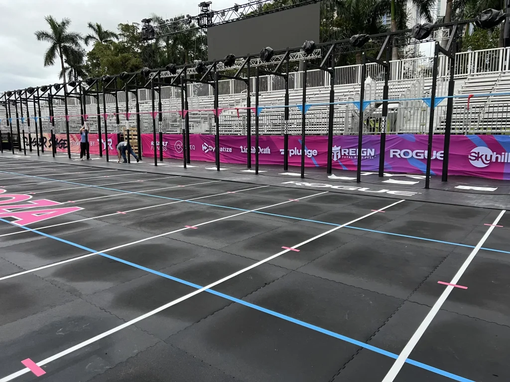 Athletes participating in the Wodapalooza fitness competition