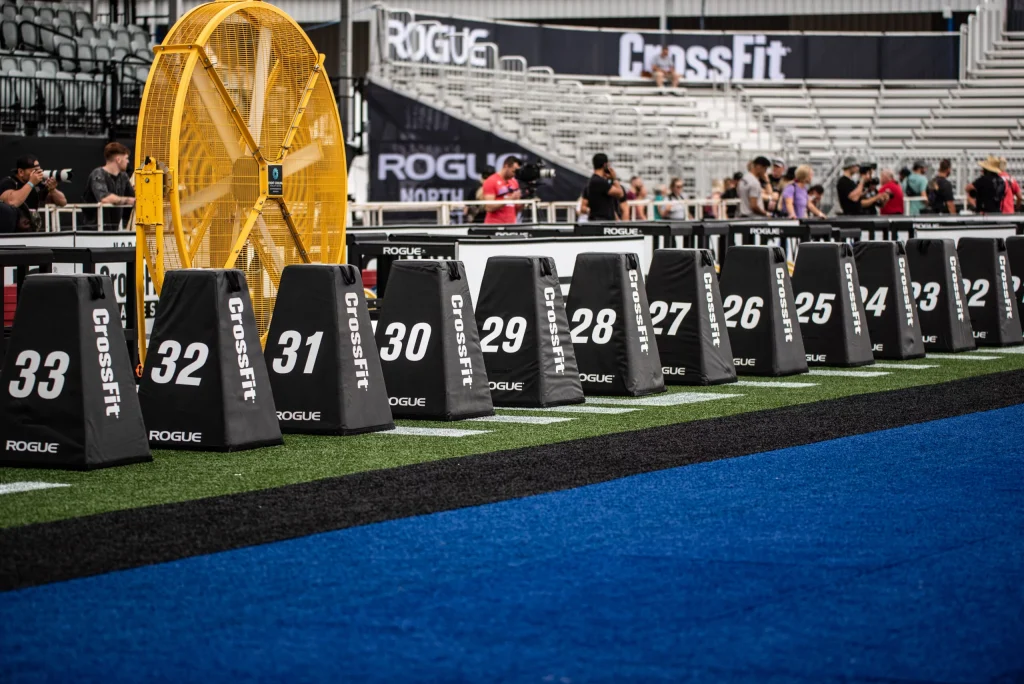NOBULL logo displayed on CrossFit competition apparel