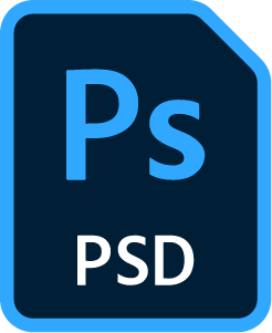PSD Photoshop file format icon