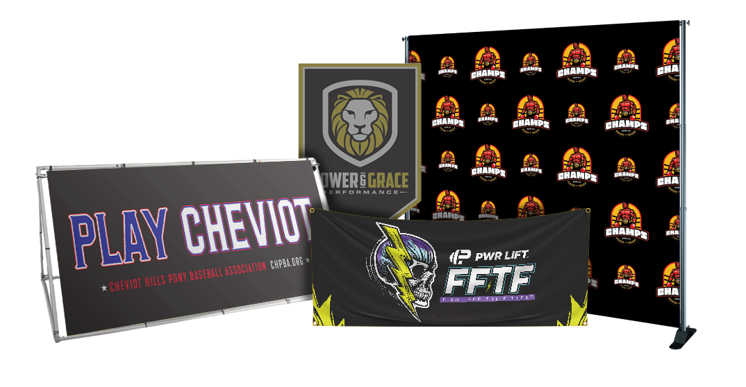 Custom vinyl banner for gym and event promotion